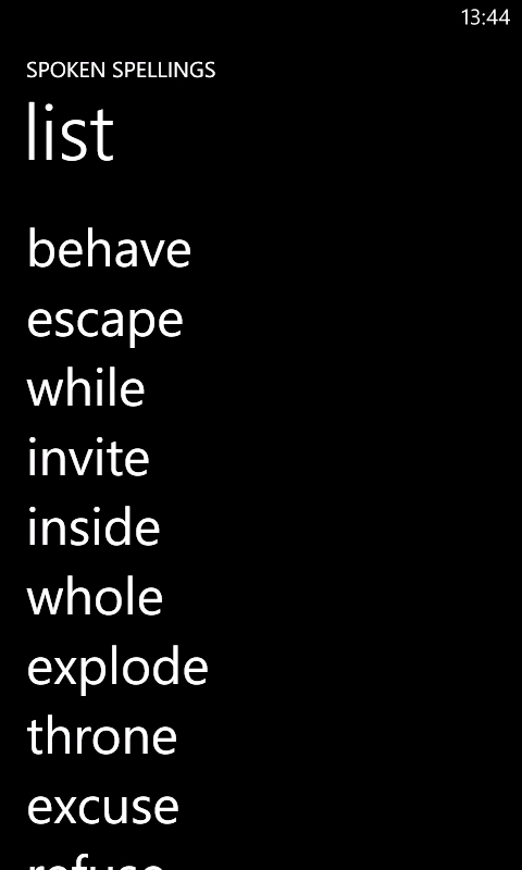List